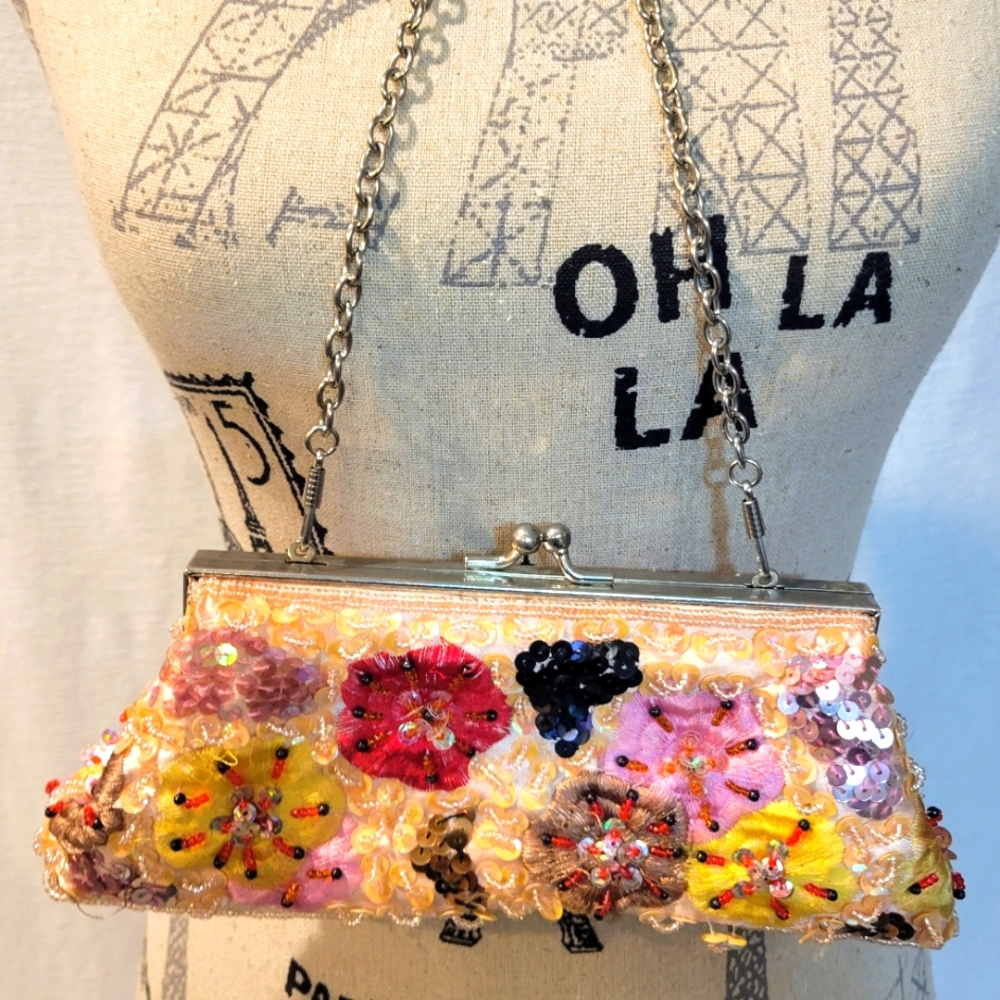 Vintage Sequence Evening Bag